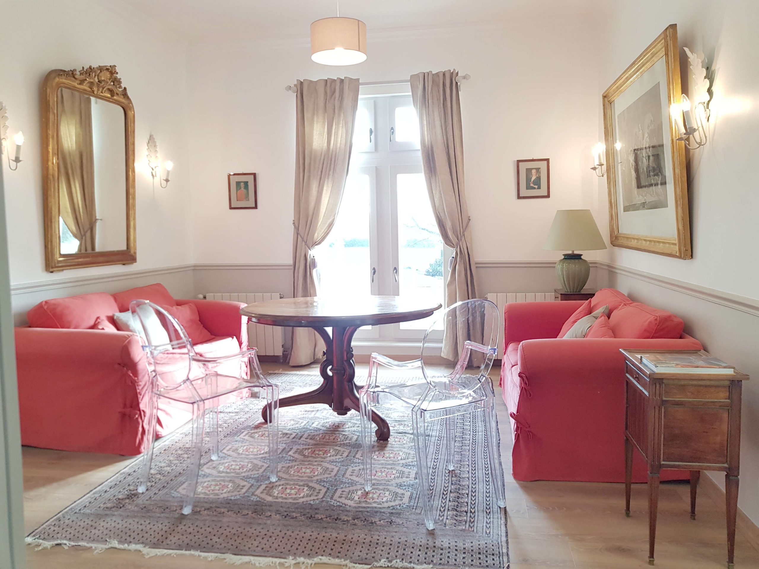 Salon de l'appartement au château de Salvert