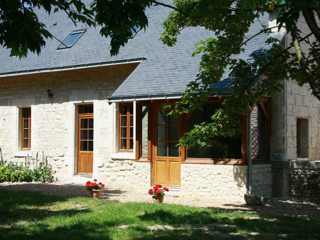 Façade d'entrée cottages La Boulangerie saumur