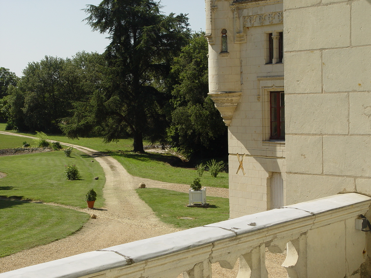 Vue de la Chambre d'hôtes au château