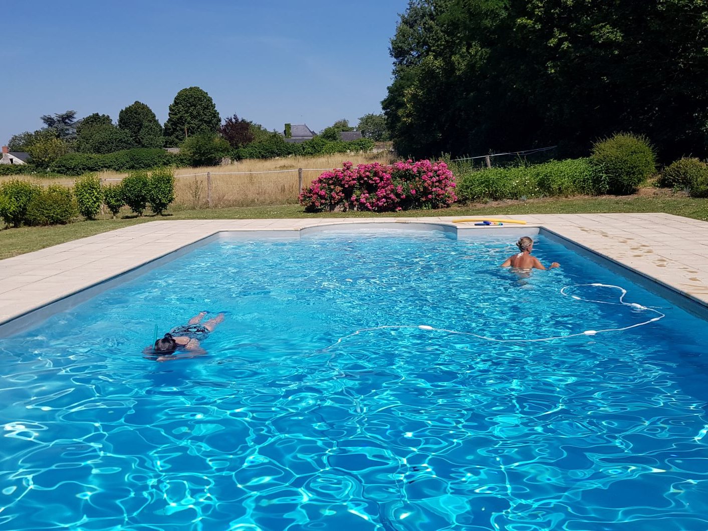 Piscine en mouvements